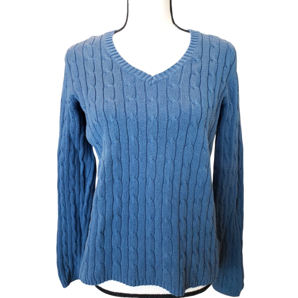 St. John's Bay Blue Cable Knit Sweater